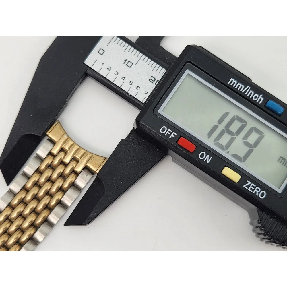 Vtg Spidel Beads of Rice Two Tone 10k RGP Stainless Steel Watch Bracelet 19 mm